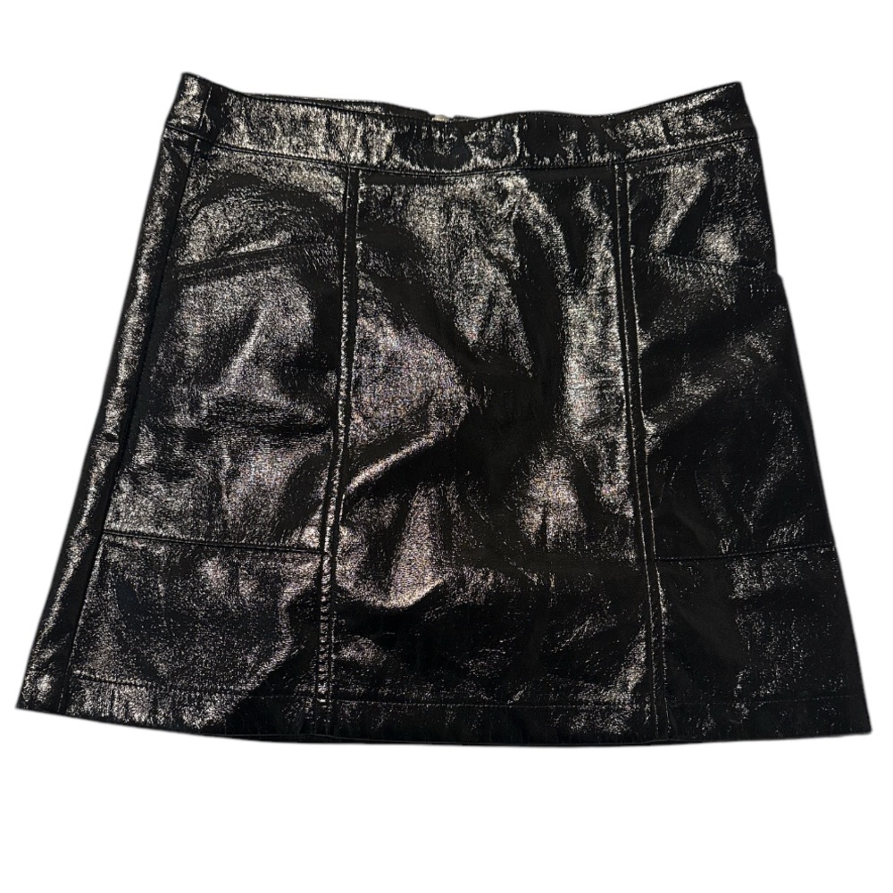 Forever 21 Shiny Pleather Mini Skirt